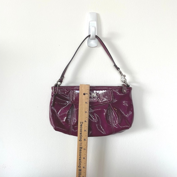 Coach Clutch Shoulder Bag Purse - Shiny Purple - Picture 7 of 7